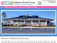 Tablet Screenshot of mahanesdentalgroup.com